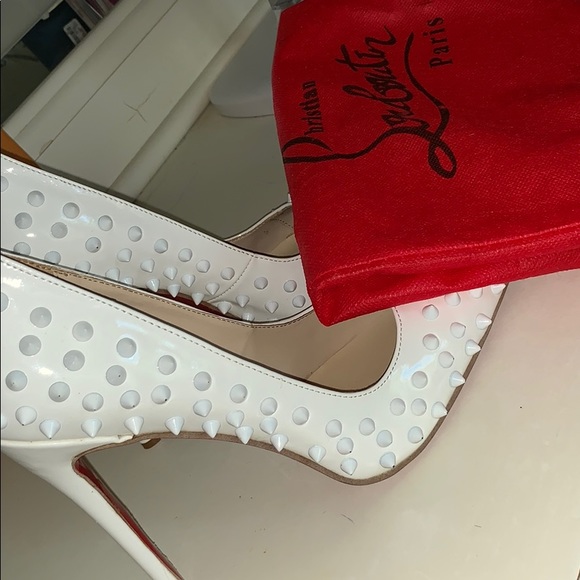 studded red bottoms